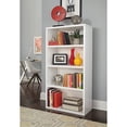 thumbnail image 4 of ClosetMaid Decorative Modern Rectangular 4 Tier Shelf Wood Bookcase, White, 4 of 6