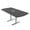 Asian Night w/Silver Base with Electric, variant on 6 Person Small Arc Rectangle Powered Conference Table Metal T Bases