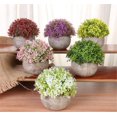 thumbnail image 3 of Artificial Flowers Mini Artificial Pots Fake Plastic Plants, 3 of 4