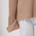 thumbnail image 4 of Gibobby Casual Suéter para Mujer, Suéter ligero de manga larga con cuello alto para mujer(Beige,XG), 4 of 5