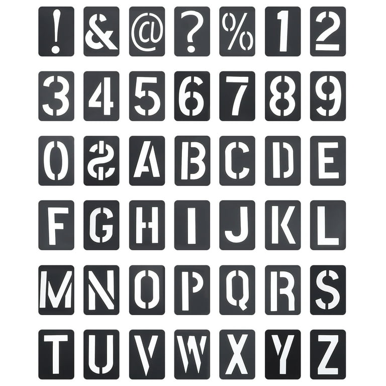 Mr. Pen- Letter Stencils, 12 Pack, 4 x 7 inch, Alphabet Stencils, Letter Stencil, Lettering Alphabet Stencil, Stencils, Stencils Letters and Numbers