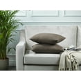 thumbnail image 6 of 3S Brother's Solid Cushion Cover Super Soft & Cozy Home Décor Throw Pillow Case for Chair Couch Bedroom & Livingroom Décor Pillowcase with Invisible Zipper Set of 2 Pieces - Mink 12"x20" Each, 6 of 8