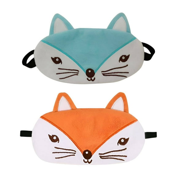TELOLY 2Pcs Eyemasks for Sleeping,7.87*3.94"Sleep Eye Mask,Plush Antifaz Para Dormir