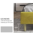 thumbnail image 7 of AUFANK Queen Bed Frame Upholstered Platform with Wooden Slats, Noise-Free, Yellow, 7 of 7