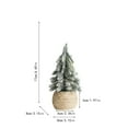 thumbnail image 3 of EclipseJewels Piece of Mini Artificial Christmas Trees 6-12 Inches with Snow Flocking, Small Tabletop Xmas Trees for Home Desk Craft Decor and Winter Village,A, 3 of 6
