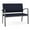 Navy, variant on Newport Reception Waiting 2-Seat Loveseat / Charcoal Steel / Navy Blue