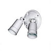 Acclaim Lighting FL1WH 2-Light Gloss White Cast Aluminum Floodlight