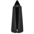 thumbnail image 1 of Capa con capucha de terciopelo rojo: capa de disfraz renacentista medieval para Halloween, cosplay y eventos, 1 of 5
