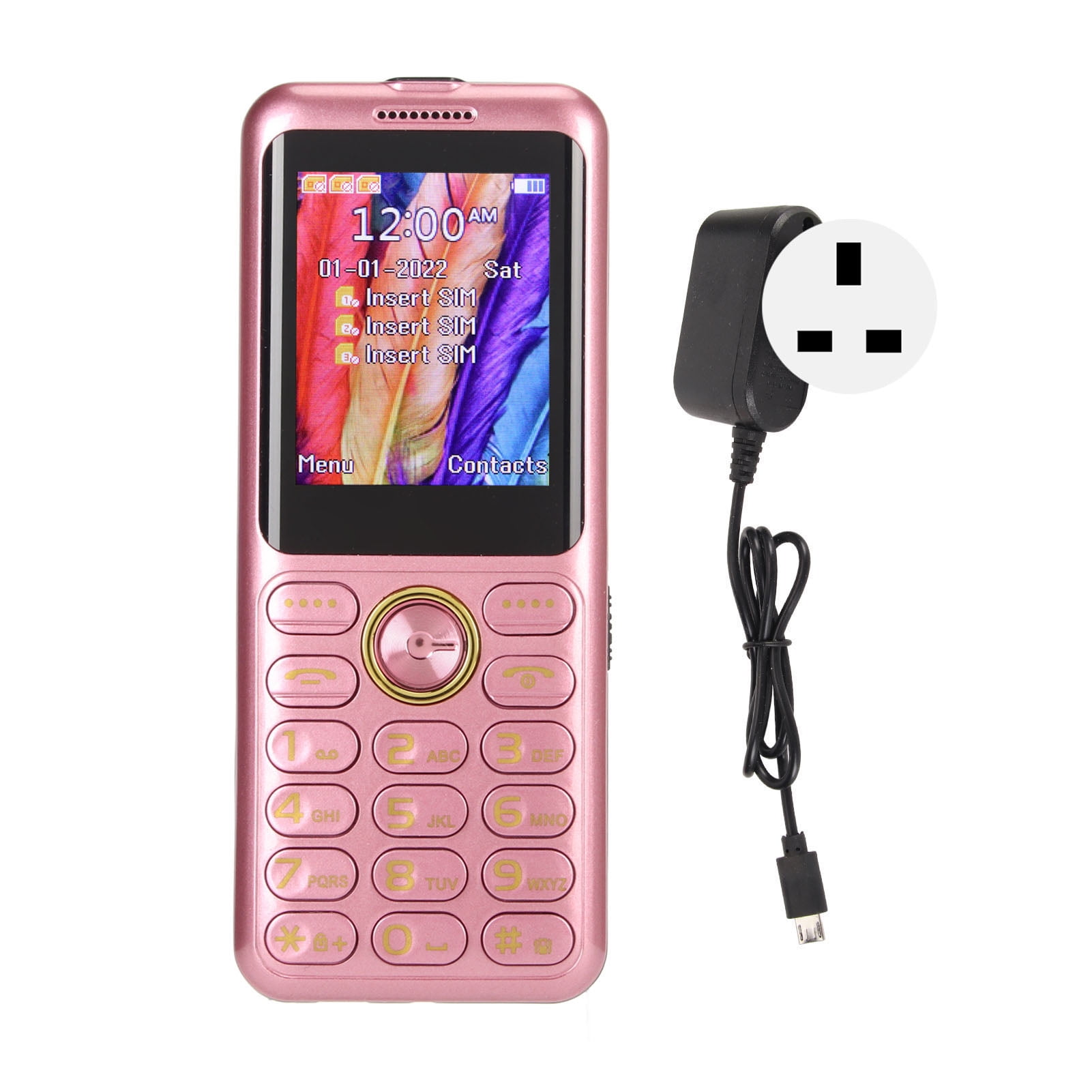 ZOUSSIQI W22 2G Phone GSM Basic Phone Unlocked Big Button 3sim