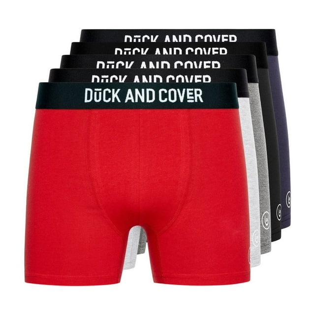 Duck and Cover Boxers pour Hommes Mulbers (Lot de 5)