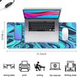 thumbnail image 2 of Master Your Game with our 31.5x11.8in Extended XL Mousepad - Non-Slip Rubber Base, Unique Black Marble Fluid Design, Perfect for Work and Gaming., 2 of 7