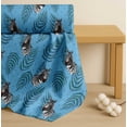 thumbnail image 4 of Soimoi Blue Cotton Cambric Fabric Dot,Leaves & Face Animal Fabric Prints by Yard 56 Inch Wide, 4 of 7