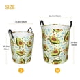 thumbnail image 3 of Balery Avocado Doing Sport Cesta de ropa redonda con asas, impermeable, independiente, para ropa, juguetes, dormitorio y familia-Medium, 3 of 6