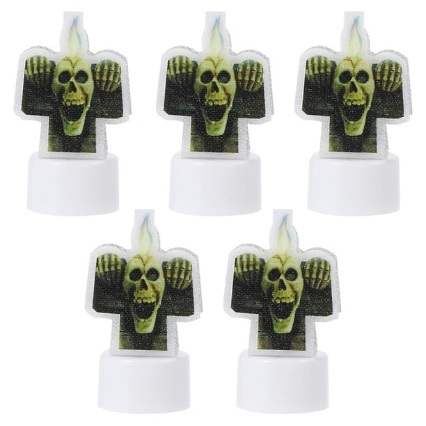 Lámpara de vela de Halloween de 5 piezas para decoración de Halloween