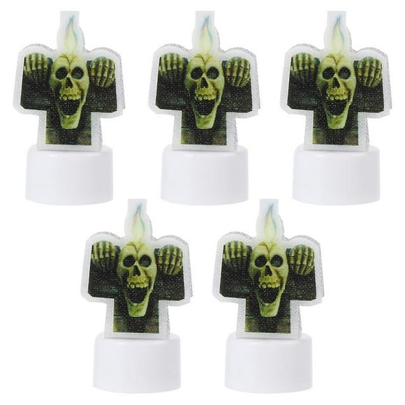 Lámpara de vela de Halloween de 5 piezas para decoración de Halloween
