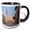 Black/White, variant on 3drose, Italy, Spoleto, Duomo, Santa Maria Assunta, Cathedral - Eu16 Rti0139 - Rob Tilley, 11oz Two-tone Black Mug