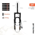 thumbnail image 2 of Tijera bicicleta R24 con bloquero negra Suspension Mariluz, 2 of 6