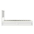 thumbnail image 2 of Malta Twin XL Wood Platform Bed with Panel Footboard & Storage Drawers in White, 2 of 5