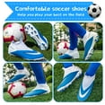 thumbnail image 5 of Cyiecw Men's Soccer Shoes High-Top Laceless Firm Ground Football Shoes Outdoor Indoor Boys Athletic Soccer Cleats, 5 of 7