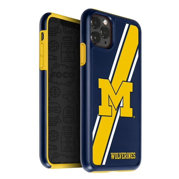 FOCO NCAA Michigan Wolverines Hybrid Case iPhone 11 Pro, X & XS (5.8")