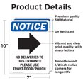 thumbnail image 2 of (2 Pack) No Deliveries To This Sign, 2 of 7