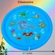 thumbnail image 4 of Diversión acuática al aire libre para niños: 67" cojín inflable del chapoteo - estera del juego del agua con la edad de los rociadores - juguete del agua del niño para el verano Sp, 4 of 5