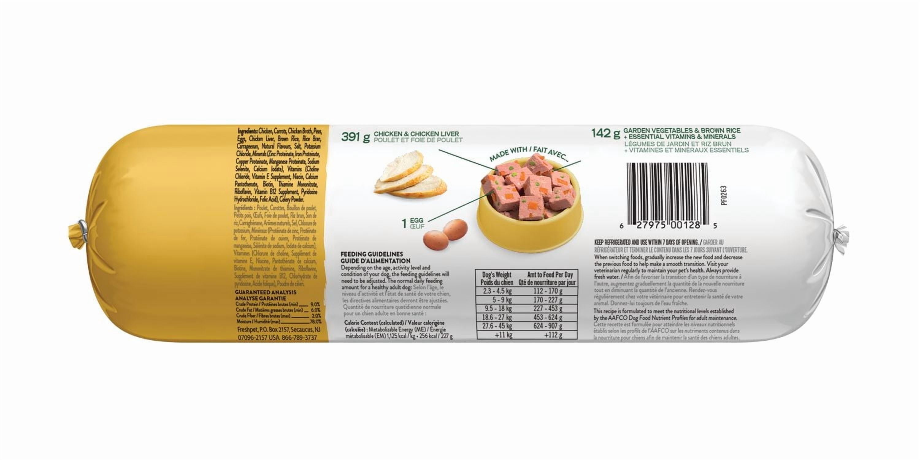Freshpet Select Tender Chicken Vegetables & Rice Dog Food