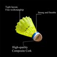 thumbnail image 2 of Senston Sports Birdies Nylon Badminton Shuttlecocks , Yellow | Pack Of 6 For Beginners, 2 of 4