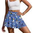 thumbnail image 3 of HELLHERO Polyester Spandex Blend Golf Skirt with Inner Pockets, High Waisted Tennis Skorts for Golf Workout Training Pickleball, Women Golf Skirts, 3 of 9