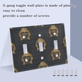 thumbnail image 4 of 2 Gang Light Switch Cover Plate Buddhist Image Head Wall Plate Decorate Electrical Outlet Cover Plates 4.56”x4.48”, 4 of 8