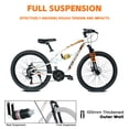 thumbnail image 2 of A2670 26 Inch Mountain Bike with 21-Speeds & Full Suspension Steel Frame, Alloy Rims, Disc Brakes For All Terrains, Men & Women, Multiple Colors, 2 of 17