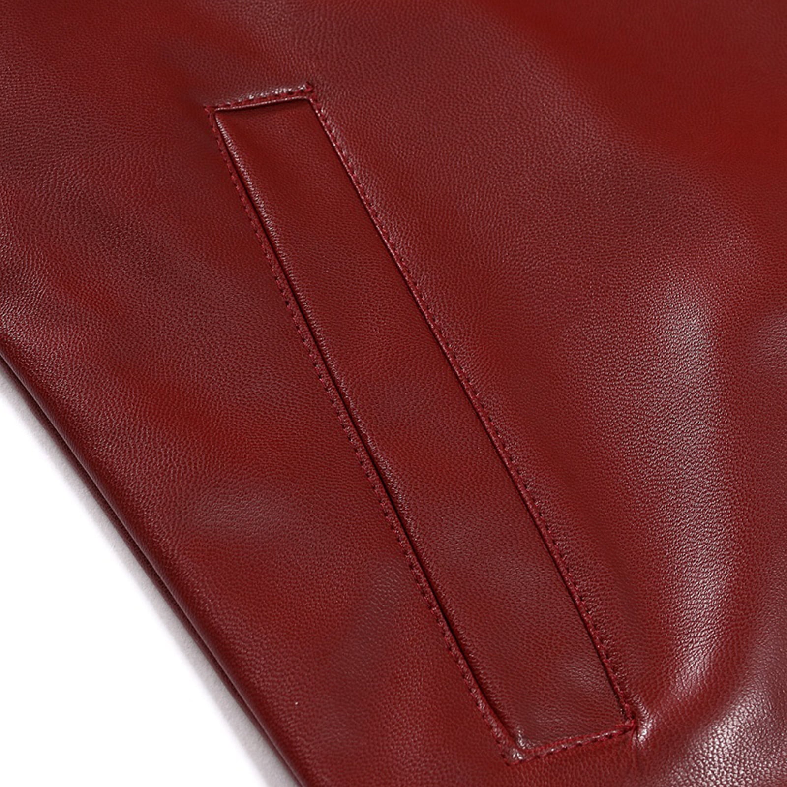 Men's Vintage Asymmetric Zip Lightweight Faux Leather Biker Jacket,Leather Coats for Men Moto Jackets Slim Fit Plus Size