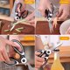 thumbnail image 5 of Tijeras de cocina Tijeras de acero inoxidable para trabajos pesados | Utensilio de cocina multiusos con mango ergonómico antideslizante | Abridor de botellas, Cascanueces, Raspador de incrustaciones, 5 of 8
