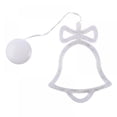 thumbnail image 6 of Morttic LED Christmas Lights Hanging Window Light with Suction Cup Battery Operated Window Hanging Decor for Indoor Lighting Xmas Party Decoration (Bell), 6 of 8