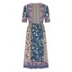 thumbnail image 4 of Vestido de Manga Corta para las Mujeres Estampado Cuello Redondo con Bolsillos, Vestido de Verano Sexy Y Casual para las Mujeres, 4 of 6