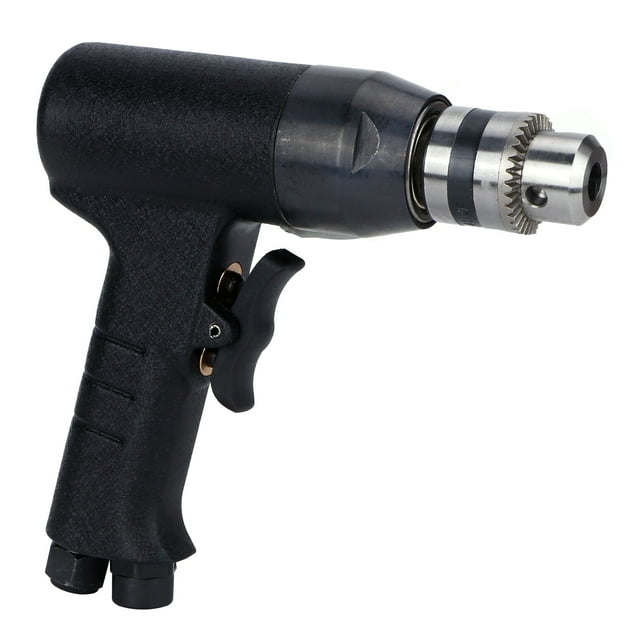 Herwey Perceuse Pneumatique de 3/8 Po, Perceuse à Air Réversible, Outils de Perçage Portatifs, Outils à Main pour Machine
