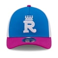 thumbnail image 2 of Men's New Era Blue/Purple Kansas City Royals 2026 City Connect M-Crown A-Frame 39THIRTY Flex Hat, 2 of 5