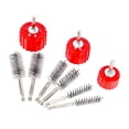 thumbnail image 2 of Kit de limpieza para limpiador de tuberías de cobre, 3 cepillos rojos y 6 cepillos de alambre, accesorio de vástago hexagonal de pulgada para, 2 of 8
