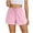 Pink, variant on Ohufall Women's Pajama Shorts Cute Plaid Printed Elastic High Waist Drawstring Sleepwear Summer Loose Comfy Home Lounge Pj Bottoms for Women