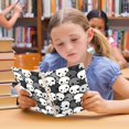 thumbnail image 6 of Haosy Cute Cartoon Skull Notebooks 1-subject Journal 60 Sheets A5 College Ruled Paper Detachable Ring 8.3"x5.7", 6 of 8