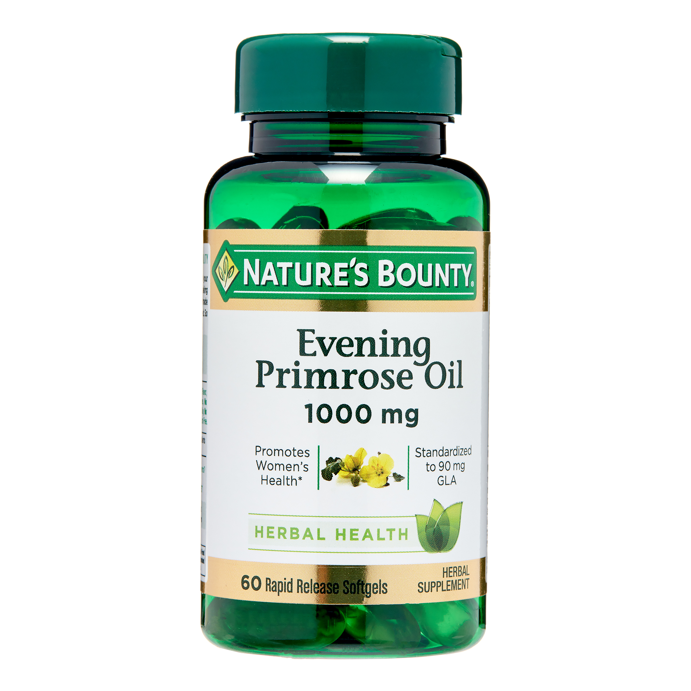 Nature's Bounty Evening Primrose Oil Softgels, Herbal Supplement, 1000 Mg, 60 Ct - image 5 of 8