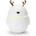 thumbnail image 1 of Mini Humidificateur, Atomisation Silencieuse, Humidification de l'Air de Bureau, Aromathérapie, avec Port de Charge USB, Blanc, 1 of 5