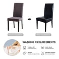 thumbnail image 3 of AUQ Chair Covers,Modern PU Furniture Covers,Functional Chair Covers for Living Room,Versatile Office Chair Covers for Dinning,Orange, 3 of 5