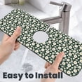 thumbnail image 6 of Sikiie White Daisies and Bee Splash Guard for Sink Faucet-1 PC Super Absorbent Fast Drying Mat Sink Gadgets-Splash Guard for Kitchen, Sink Mat, 6 of 7