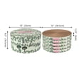 thumbnail image 5 of THE LICKER STORE Kate 12" Modern Patterned Cardboard Reversible Cat Scratcher Pad In Box with Catnip, Cat Green (5-Pack), 5 of 5