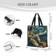 thumbnail image 3 of Balery Astronaut Starry Night Bolsa de Mano para Mujeres con Cremallera, Bolsa de Gimnasio con Compartimentos, Bolsa para Laptop, Bolsa para Trabajo, 3 of 7
