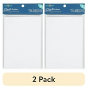 (2 pack) Hello Hobby A7 Blank All Occasion White Greeting Cards, with Envelopes 5" x 7" (12 Count)