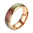 thumbnail image 2 of ZZwxWA My Order Fashionable Temperature Sensitive Glaze Seven Color Color Changing Ring Temperature Sensitive Couple Ring 6MM, 2 of 4