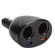 thumbnail image 1 of Cargador de coche USB doble, cargador de coche de cigarrillos USB doble QC3.0 con detección de voltaje Cargador de coche Materiales ecológicos, 1 of 8