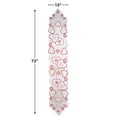 thumbnail image 6 of Current Valentine Hearts Table Runner - 13 x 72-Inch Pink Indoor & Outdoor Dining Decorations, Embroidered Home Decor, Holiday Centerpiece, Machine Washable Polyester, 6 of 6